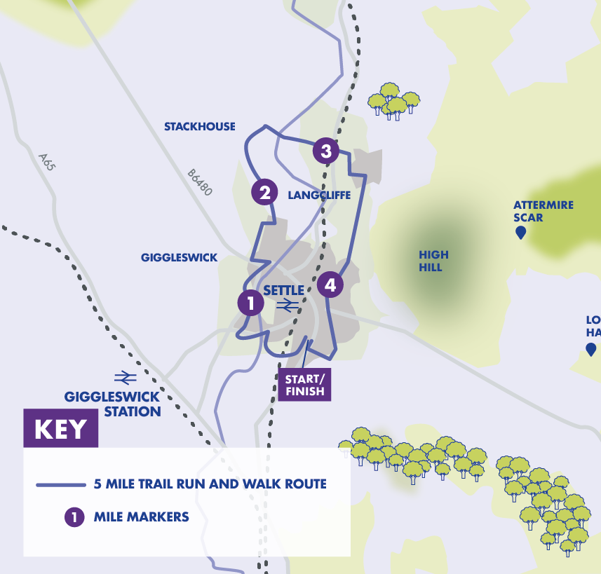 Map A 5 Mile Walk From My House Yorkshire Dales Festival Walks | Run For All | Run For All