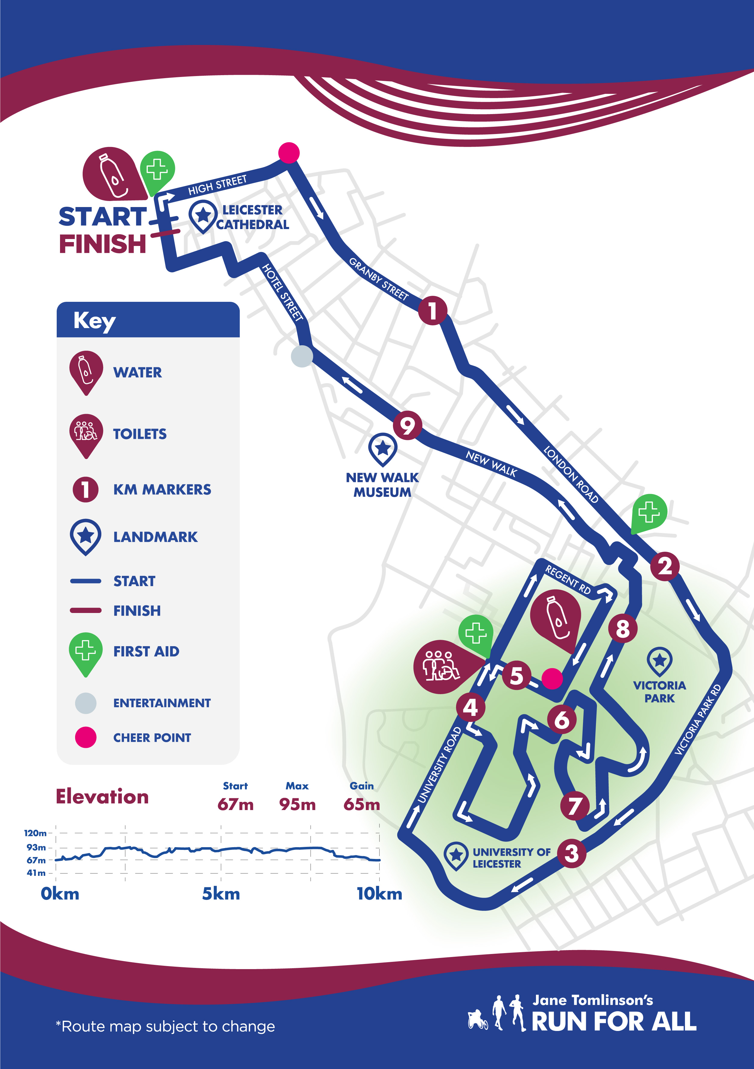 Leicester 10K 2nd March 2025 Run For All Run For All