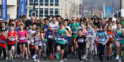Thousands cross the finish line at the Sheffield Half Marathon Run