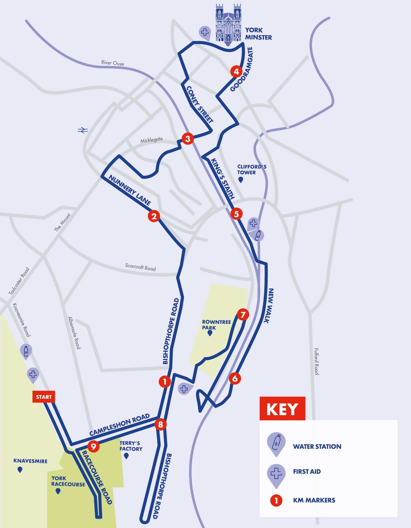 10k Route From My House York 10K - 7Th Aug 2022 | Run For All | Run For All